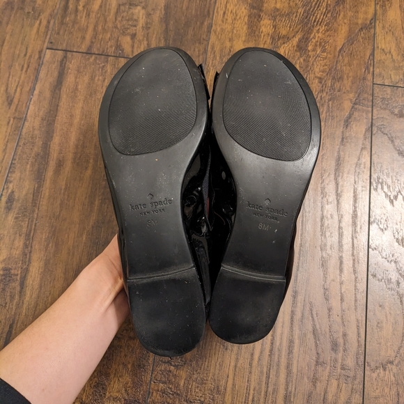 Kate Spade Patent Leather Bow Ballet Flats - Picture 5 of 9